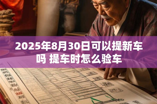 2025年8月30日可以提新车吗 提车时怎么验车