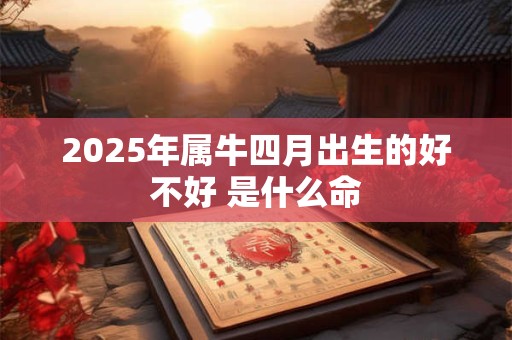 2025年属牛四月出生的好不好 是什么命